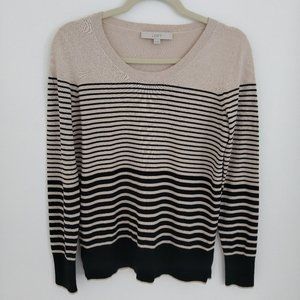 Loft striped long sleeve sweater